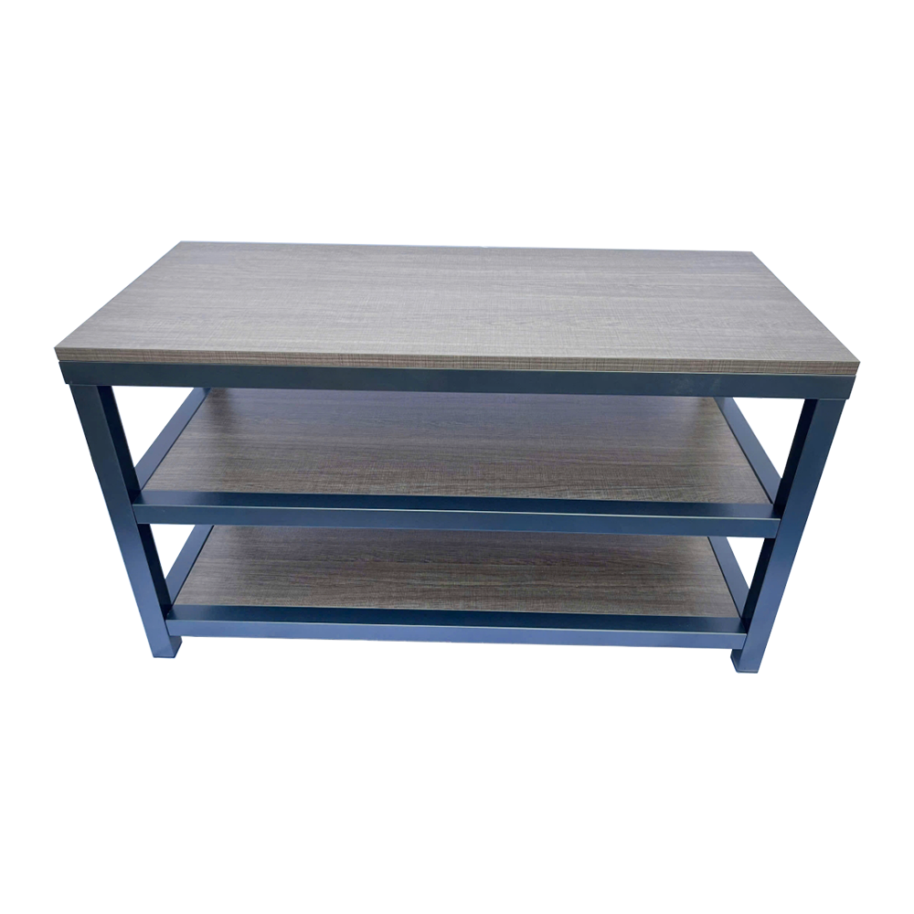 Metallic Charcoal Frame Entertainment Center