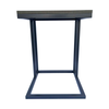 Metallic Charcoal Frame End Table