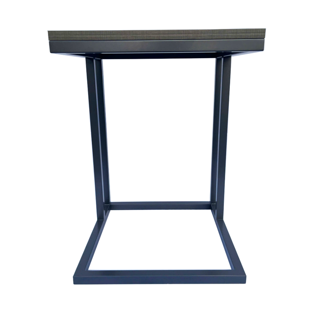 Metallic Charcoal Frame End Table