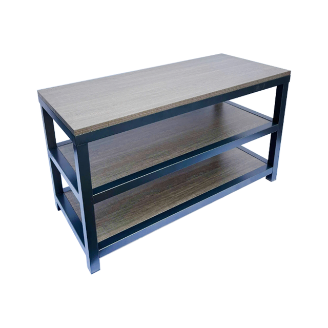 Metallic Charcoal Frame Entertainment Center