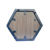 Metallic Charcoal Frame Scatter Table