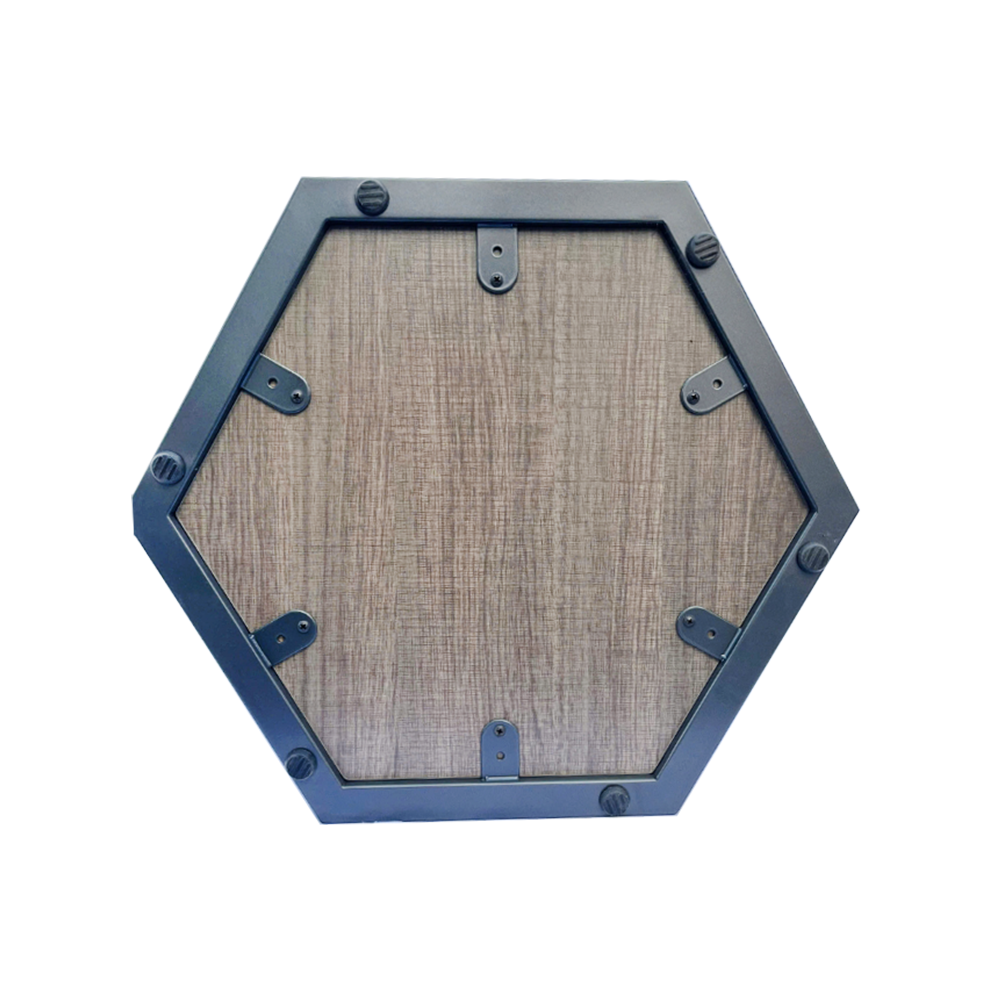 Metallic Charcoal Frame Scatter Table