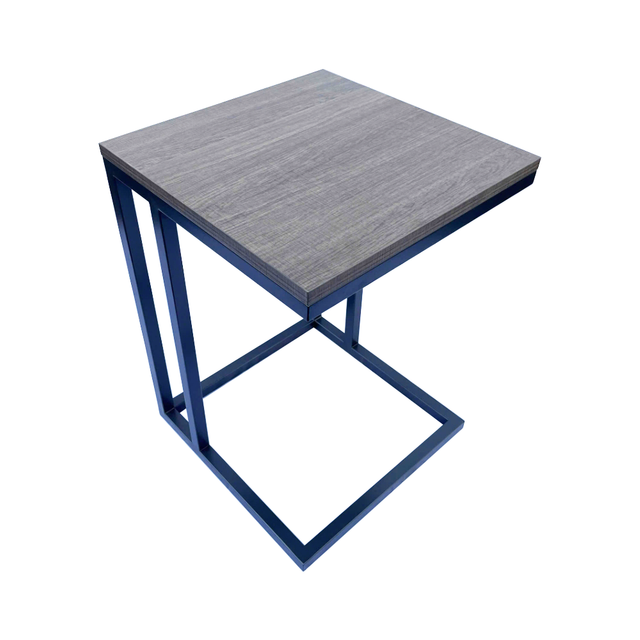 Metallic Charcoal Frame End Table