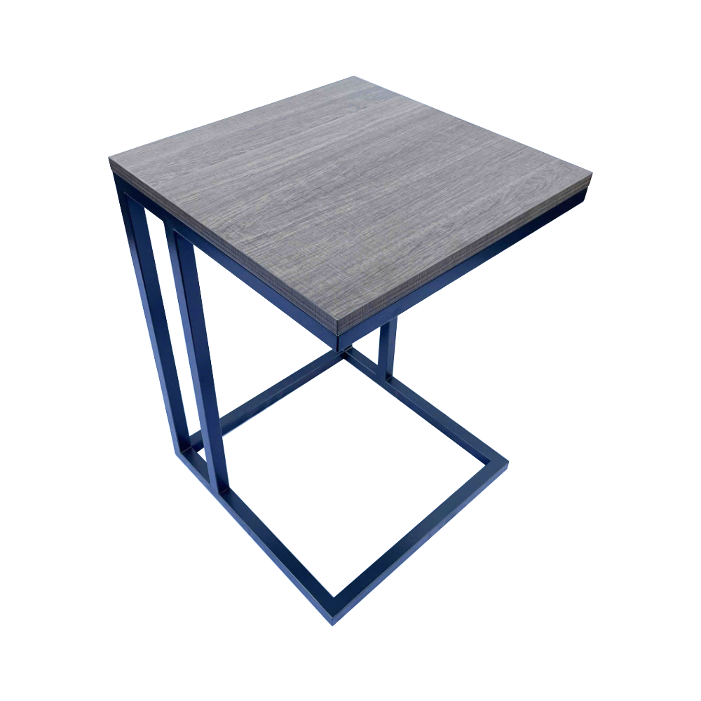 Metallic Charcoal Frame End Table